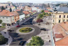 Nová podoba Tesařova náměstí v Ivančicích: město představilo upravený návrh, přibude okružní křižovatka